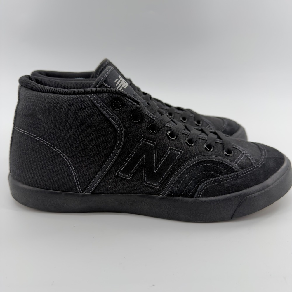 New Balance Numeric 213 Mid Skate Shoes Mens 9 Black Canvas Suede